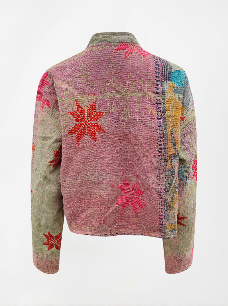 kantha vintage crop jacket  reema (shravan)