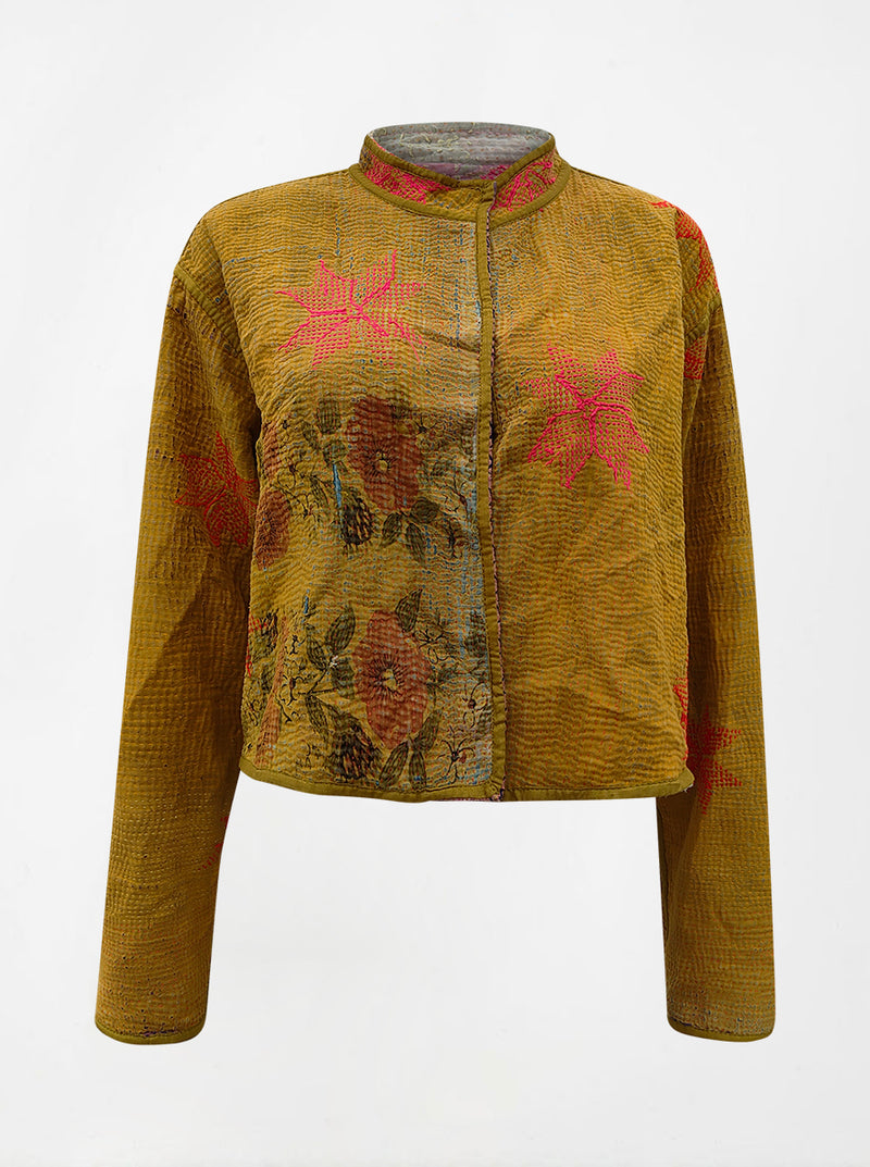 kantha vintage crop jacket  reema (shravan)
