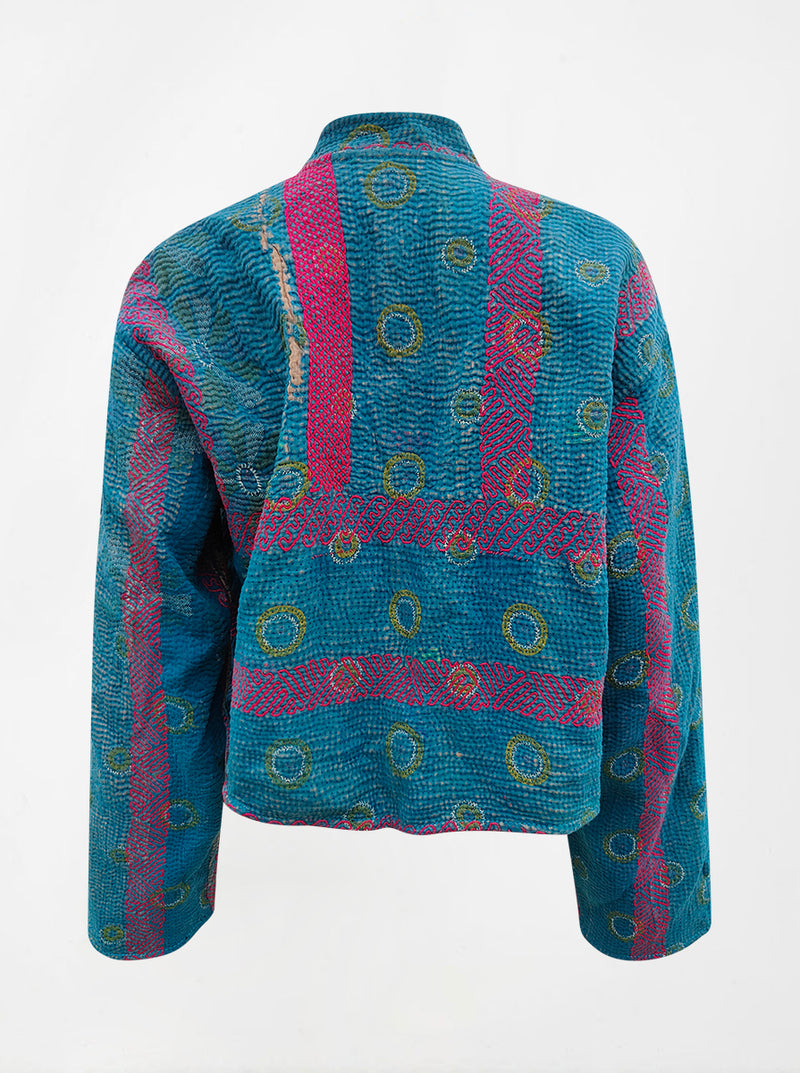 kantha vintage crop jacket seema (shravan)