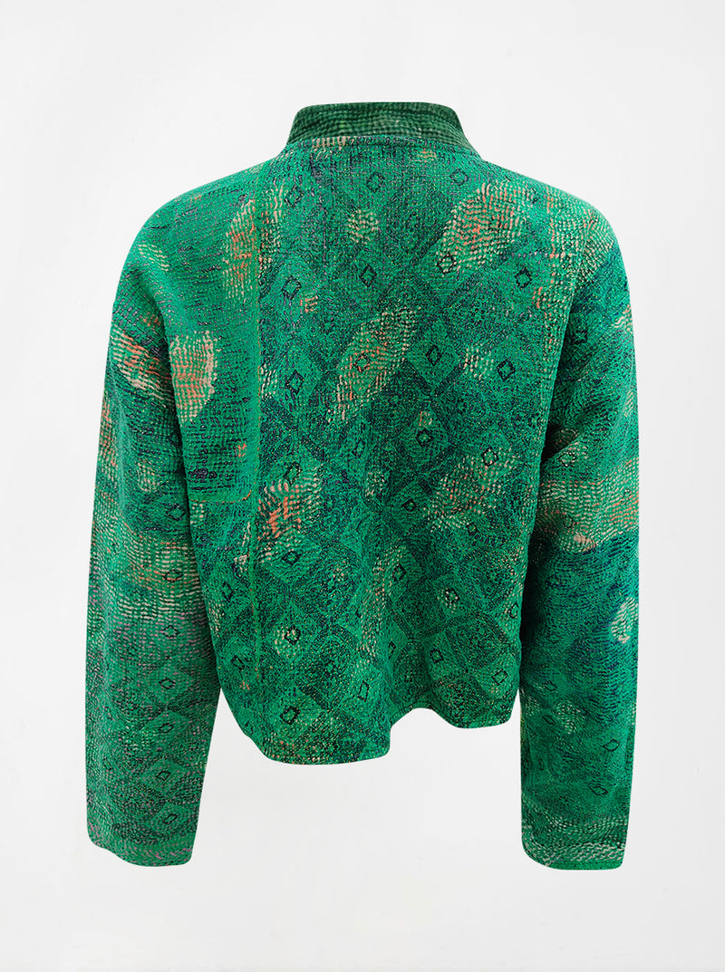 kantha vintage crop jacket veena (shravan)