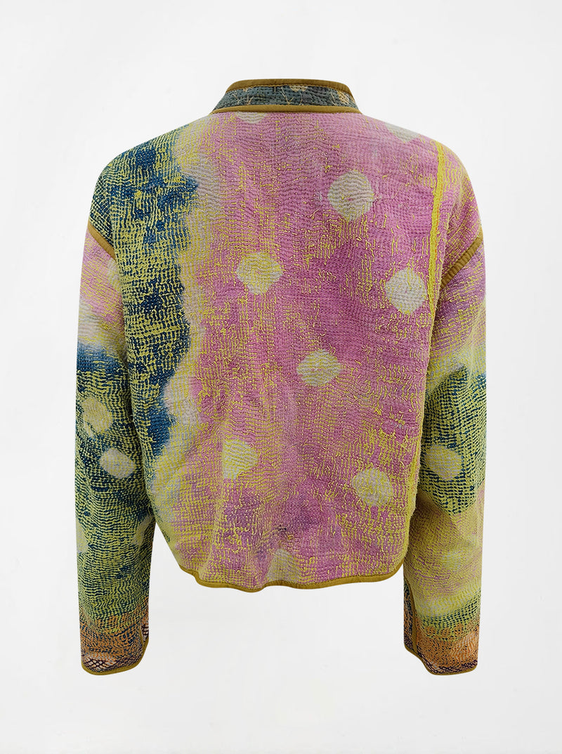 kantha vintage crop jacket veena (shravan)