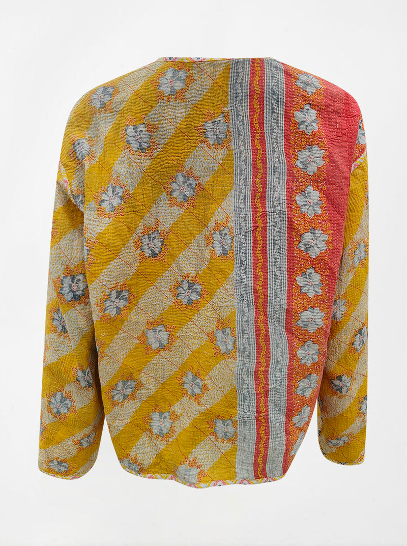 kantha vintage vest with sleeves ruhi (shravan)