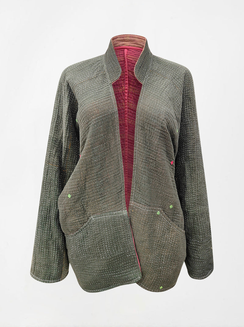 kantha vintage short jacket gauri (shravan)