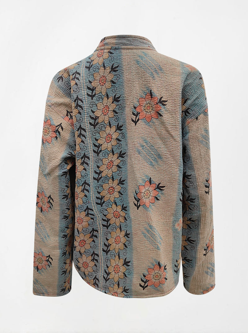 kantha vintage reversible collar vest mohini (shravan)