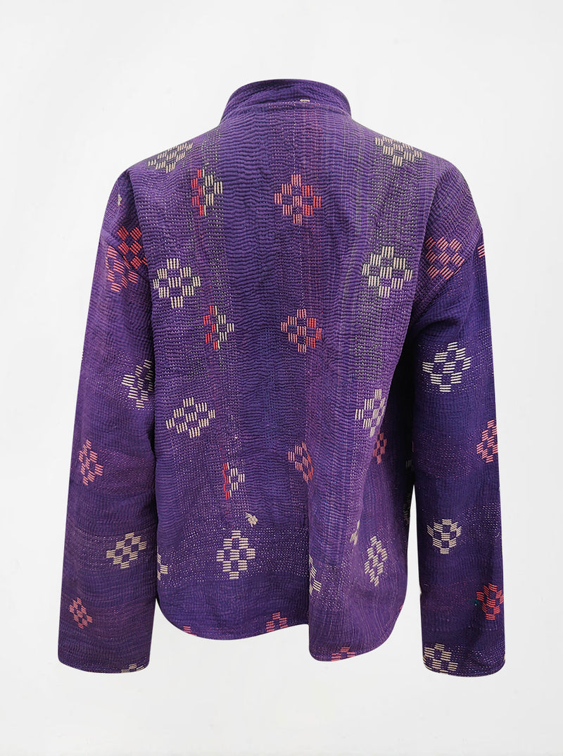 kantha vintage reversible collar vest anjali (shravan)