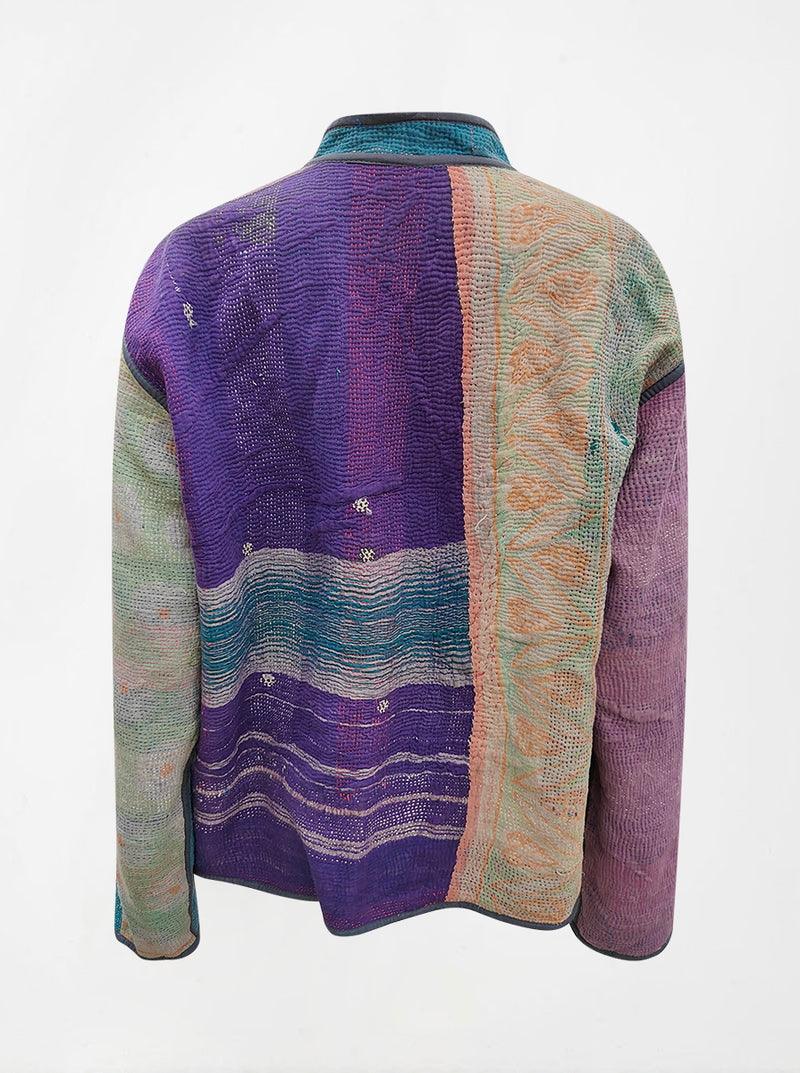 kantha vintage reversible collar vest anjali (shravan)