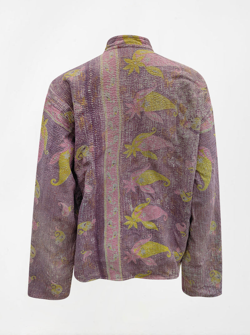 kantha vintage reversible collar vest  zeenat (shravan)