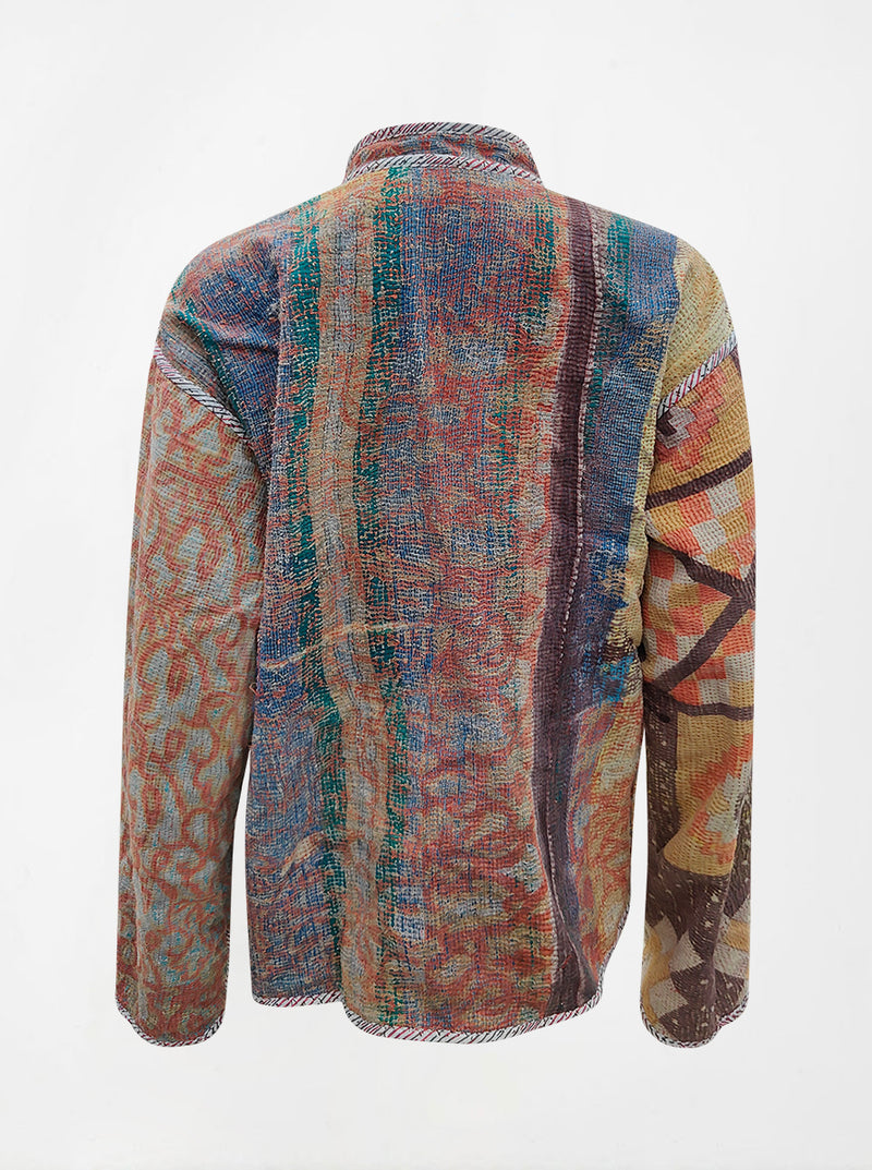 kantha vintage reversible collar vest  zeenat (shravan)