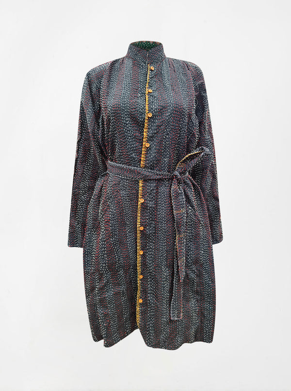 kantha vintage silk dress kanya (M)