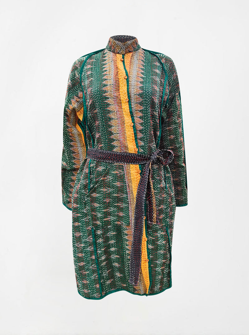 kantha vintage silk dress kanya (M)