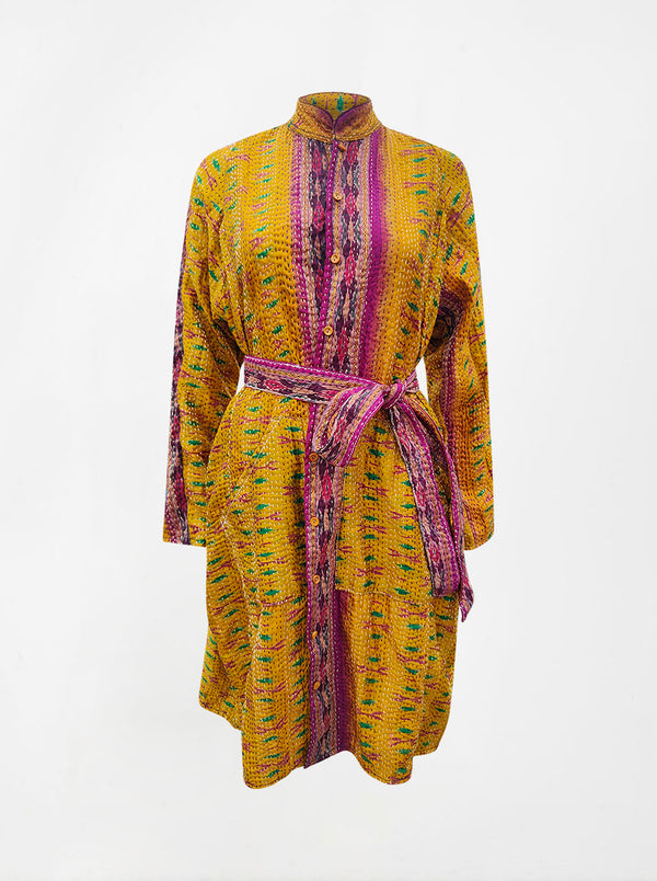 kantha vintage silk dress arya (M)