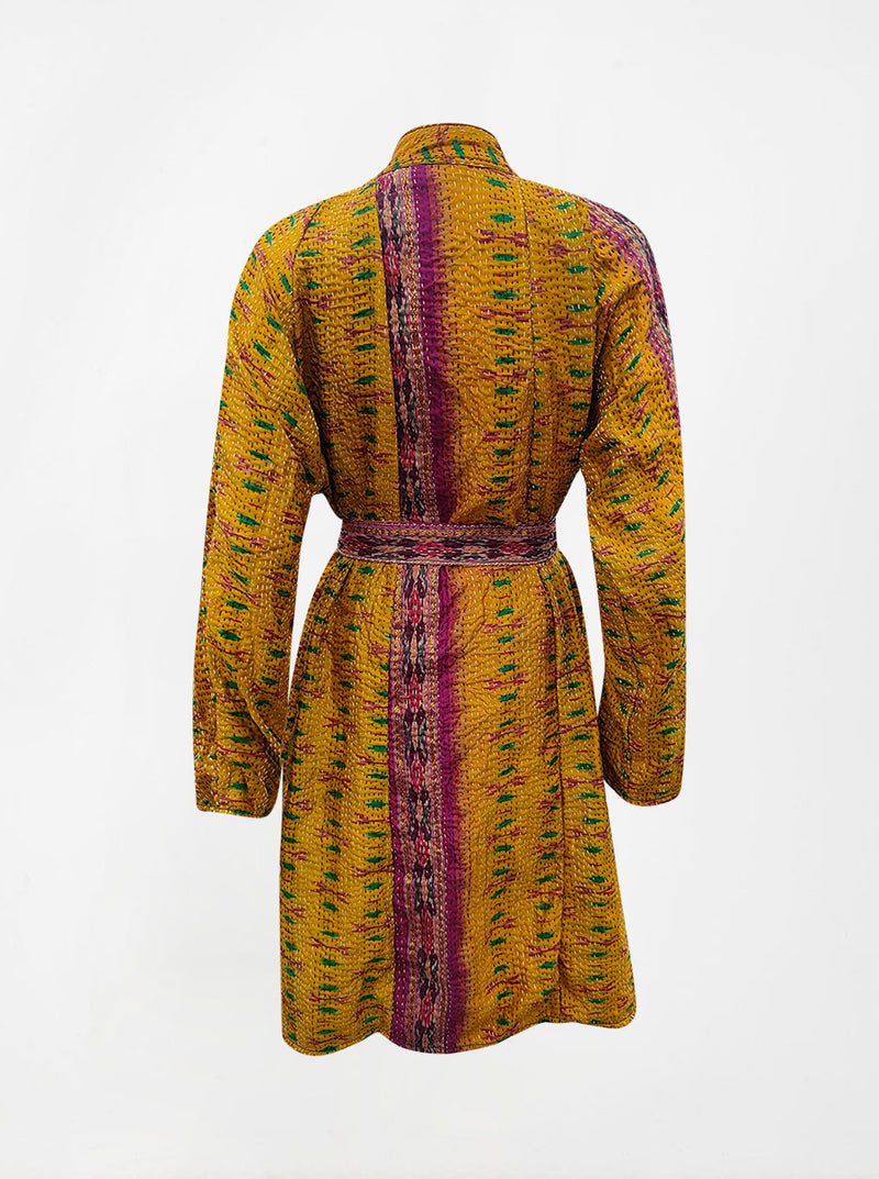 kantha vintage silk dress arya (M)