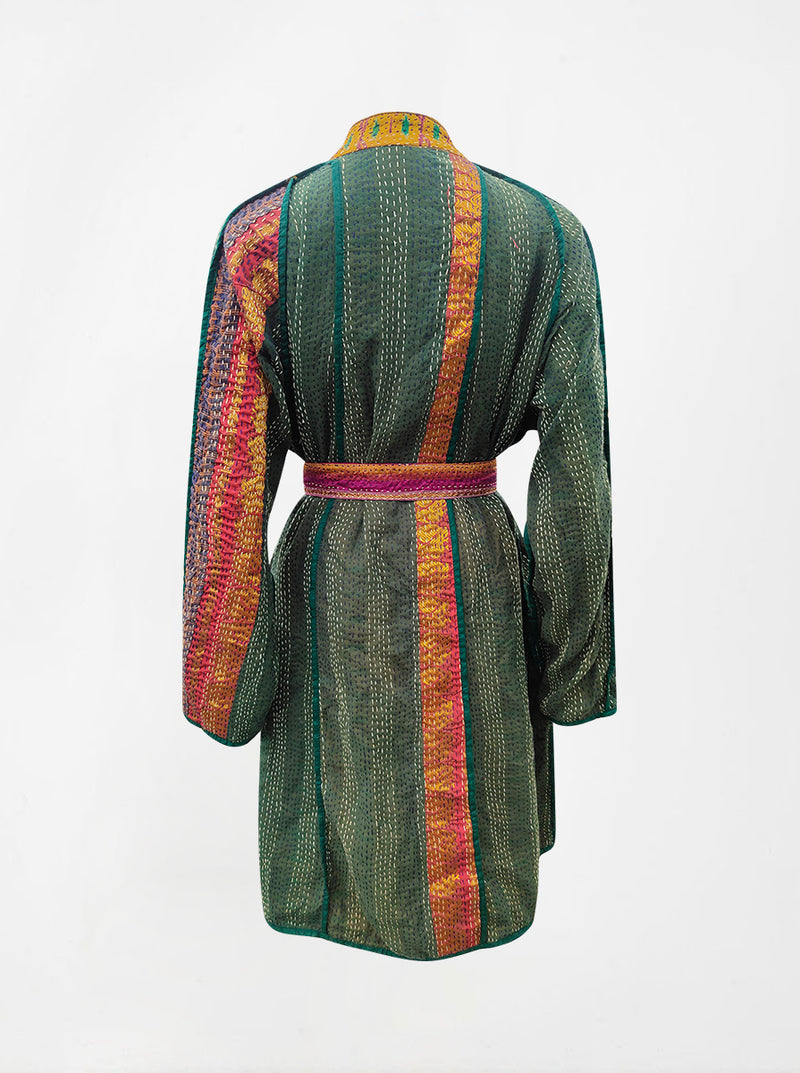 kantha vintage silk dress arya (M)