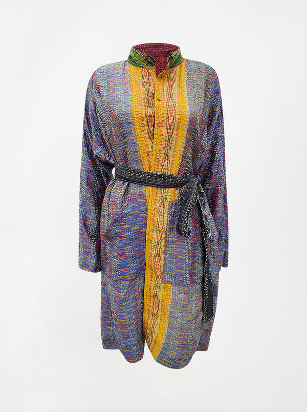 kantha vintage silk dress gopi (XL)