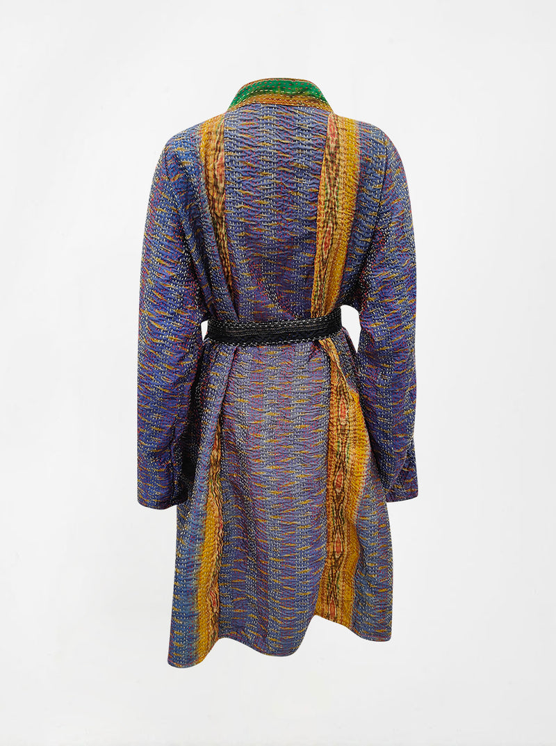 kantha vintage silk dress gopi (XL)