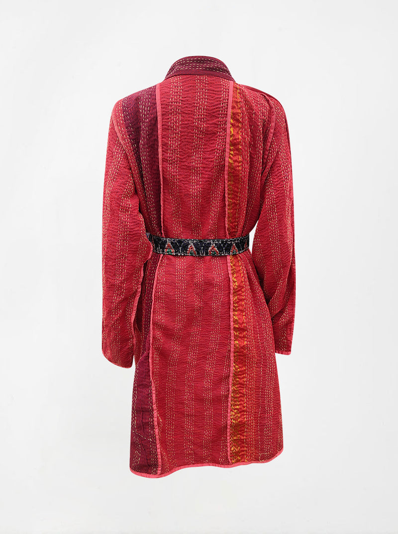 kantha vintage silk dress gopi (XL)