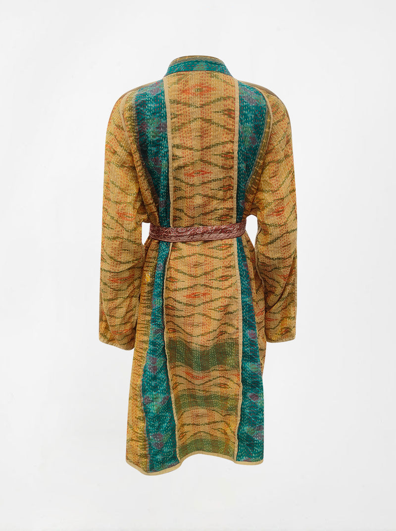 kantha vintage silk dress sree (XL)