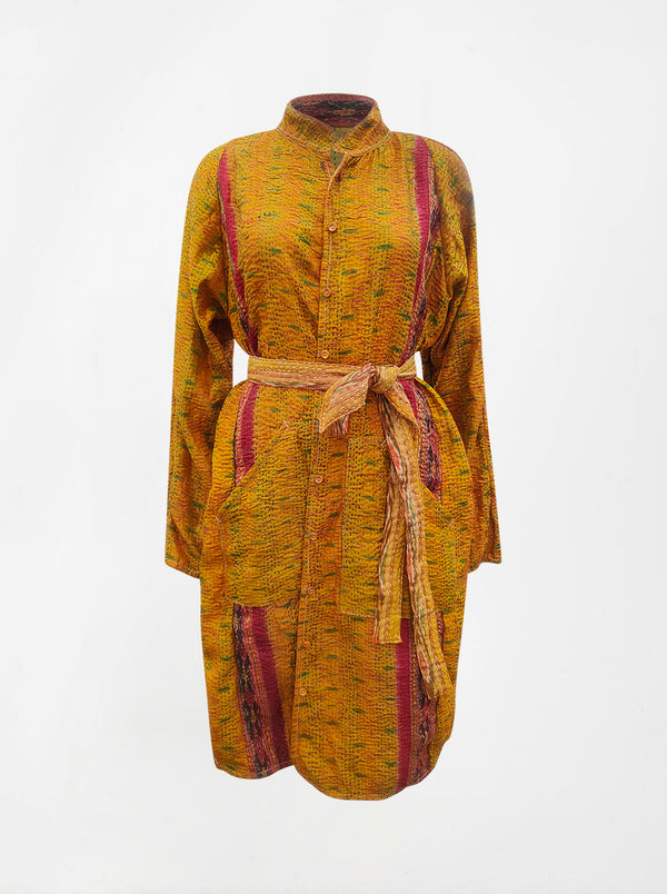 kantha vintage silk dress krishu (L)
