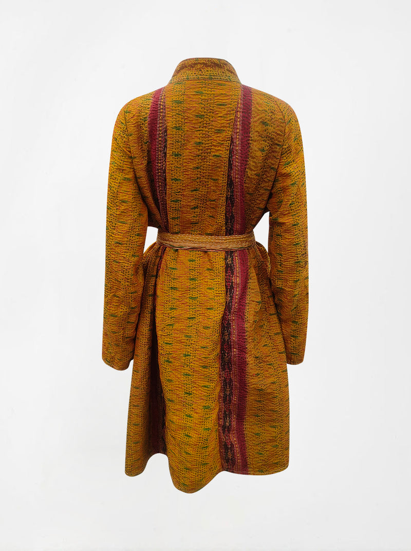 kantha vintage silk dress krishu (L)
