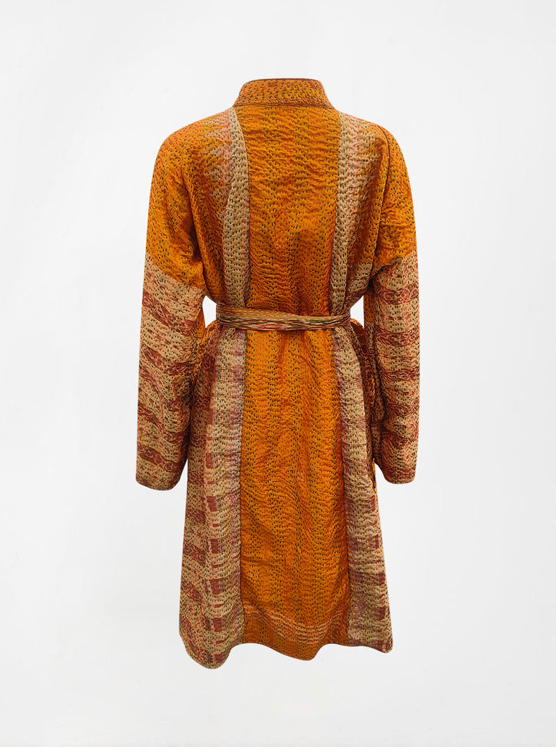 kantha vintage silk dress amani (L)