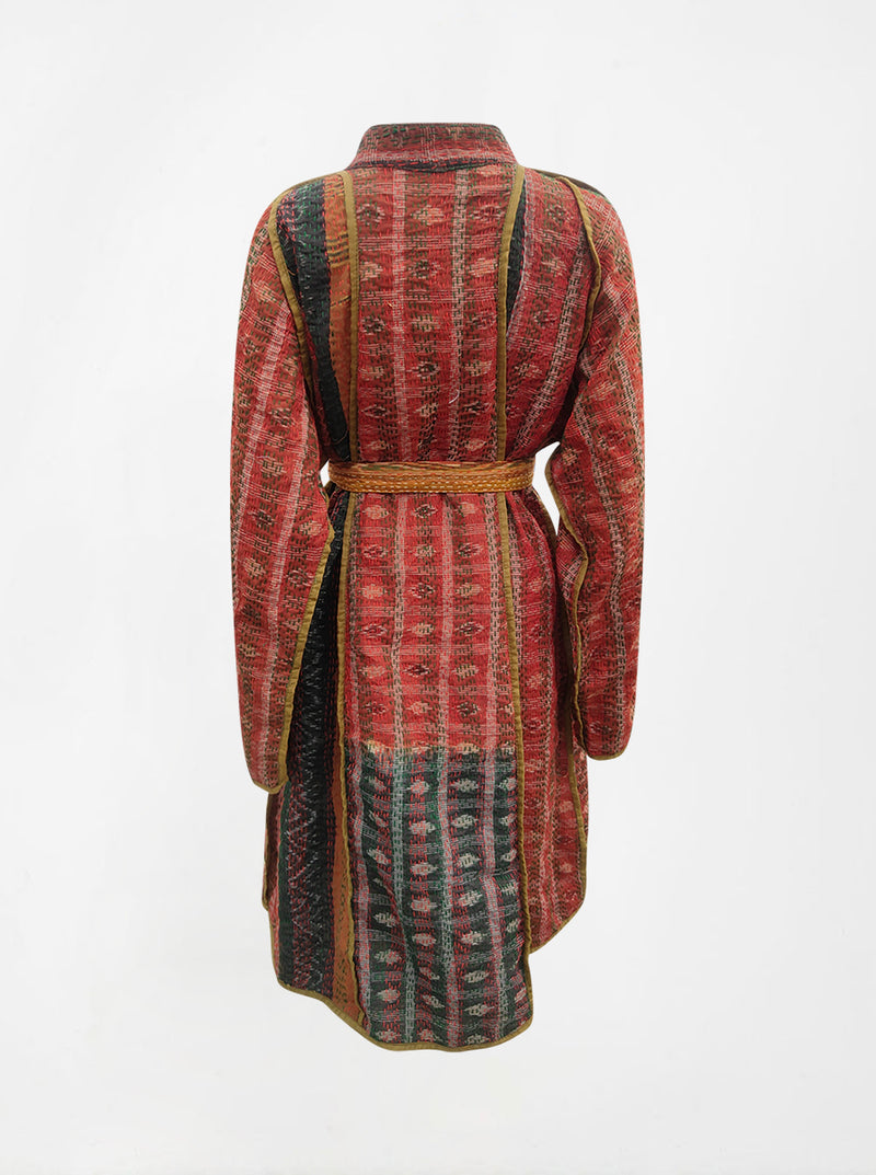 kantha vintage silk dress amani (L)