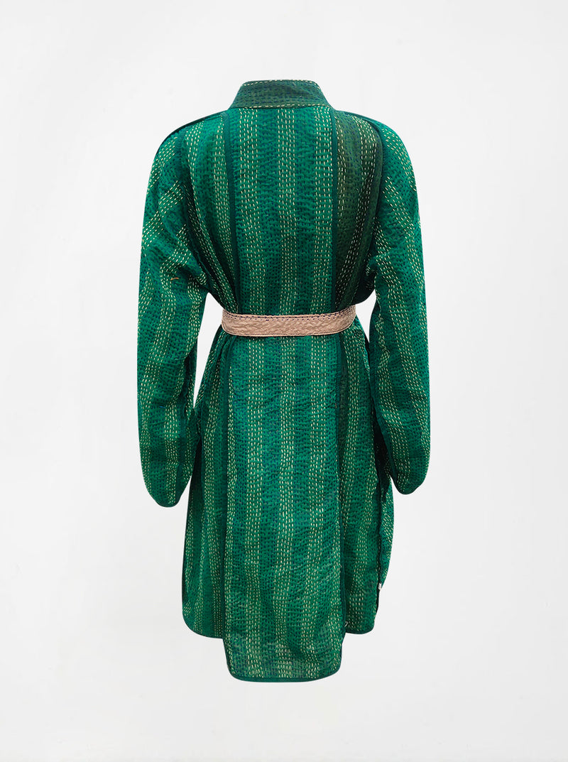 kantha vintage silk dress lali (L)