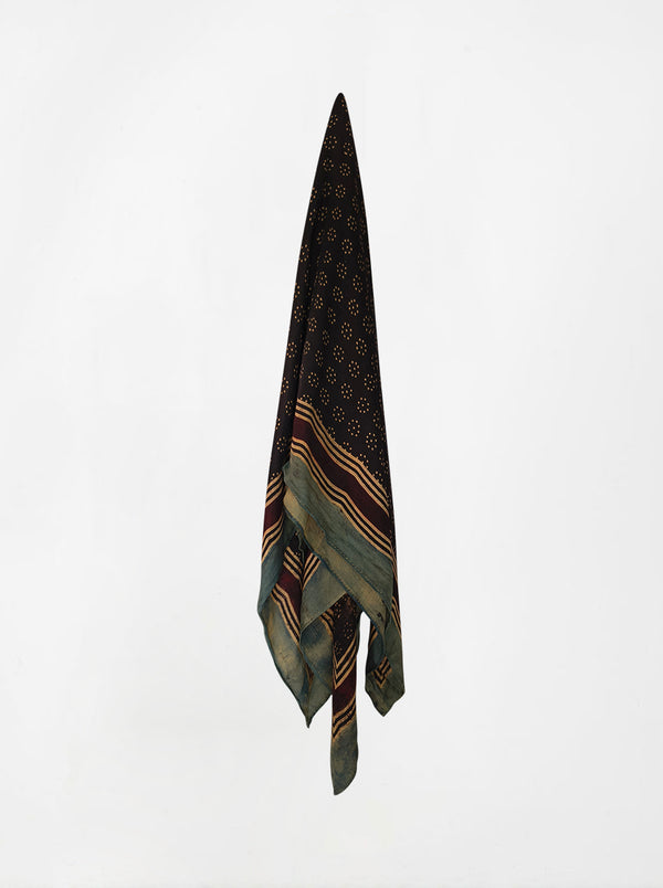 dot ajarakh silk shawl
