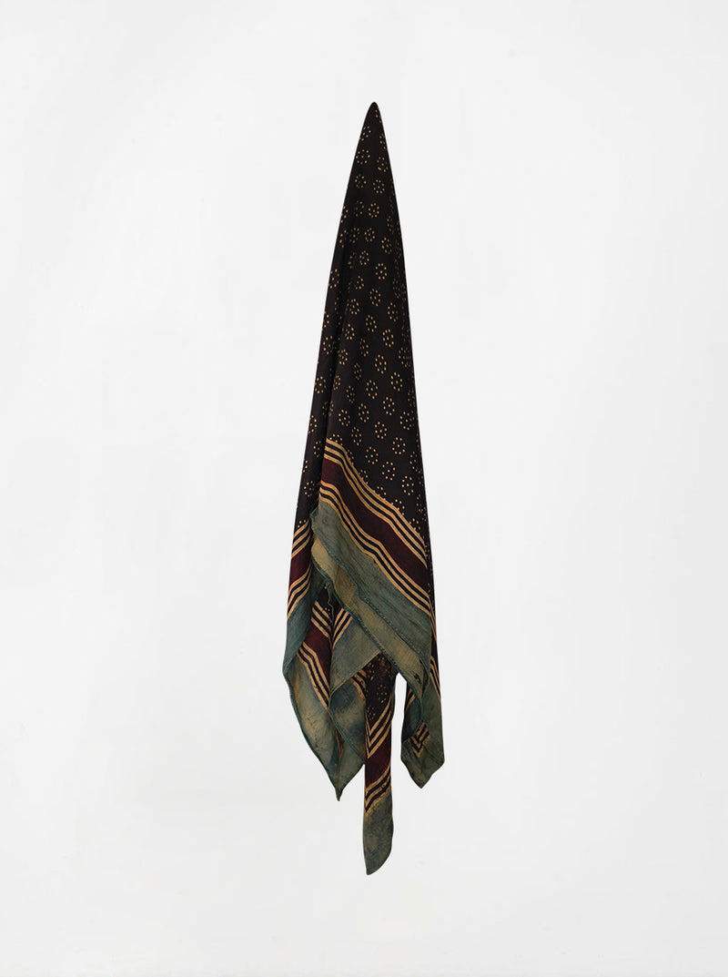 dot ajarakh silk shawl