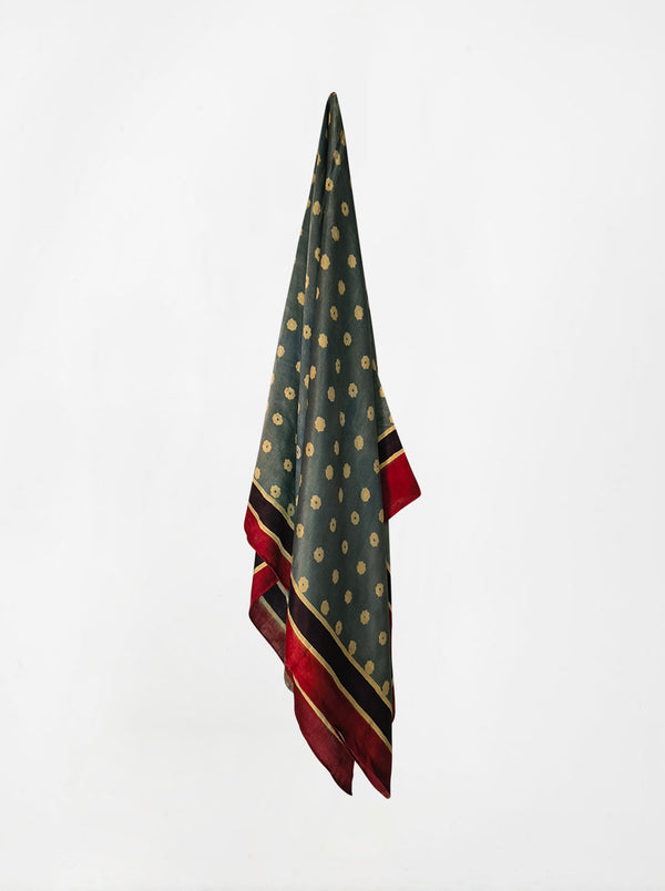 dot ajarakh silk shawl
