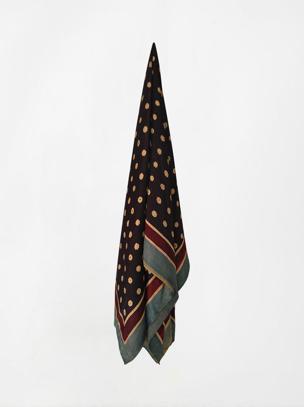 dot ajarakh silk shawl