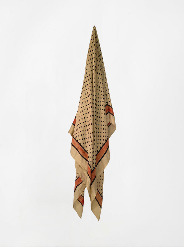 dot ajarakh silk shawl