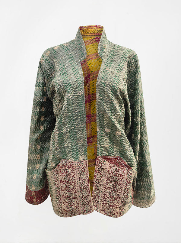 kantha vintage short jacket banaras anika (Zinda)