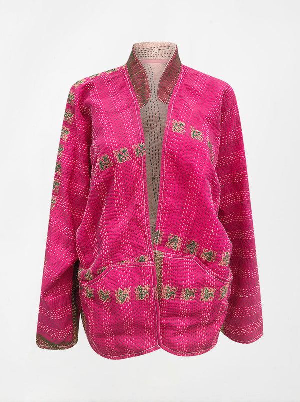 kantha vintage short jacket banaras daruni (Zinda)