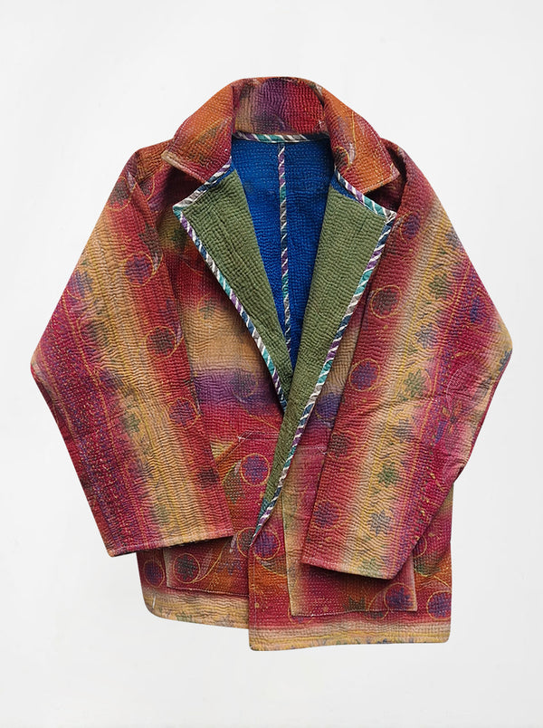kantha vintage reversible blazer jacket rupa (boutique)