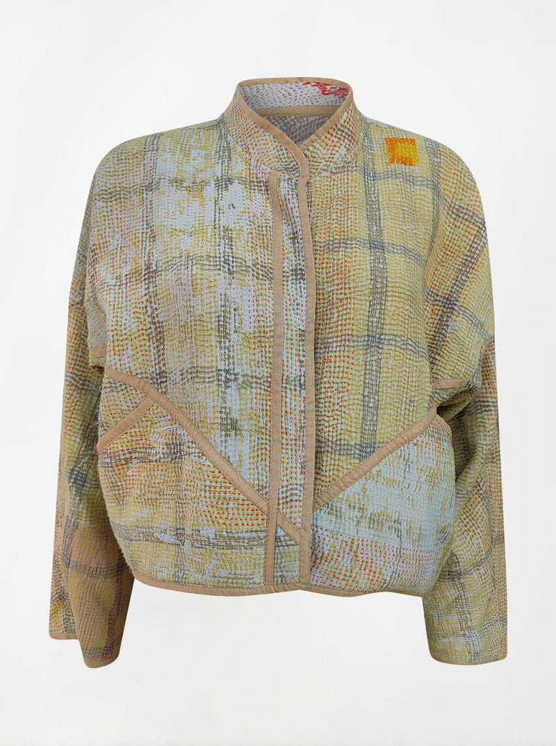 kantha vintage crop jacket laveena (Phool)