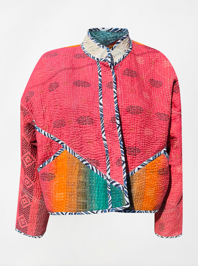 kantha vintage crop jacket sameera (Phool)