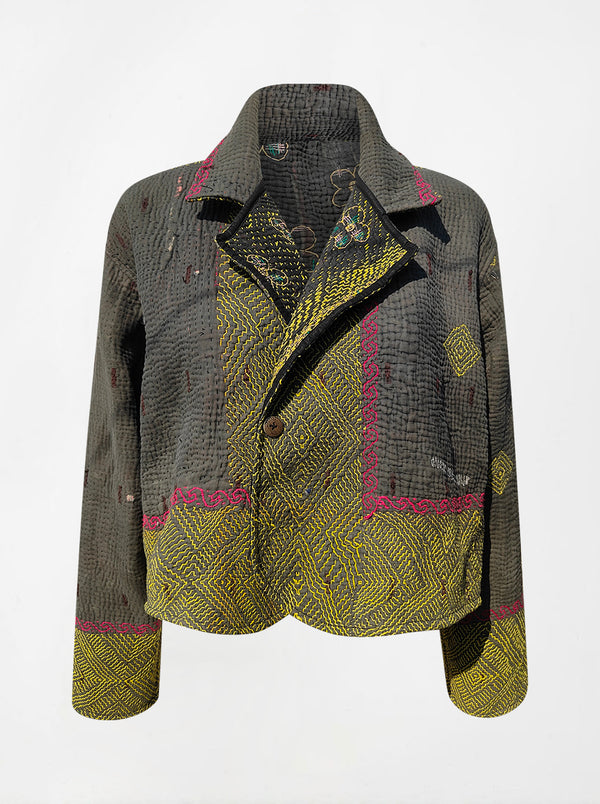 kantha vintage crop jacket sayali (Phool)