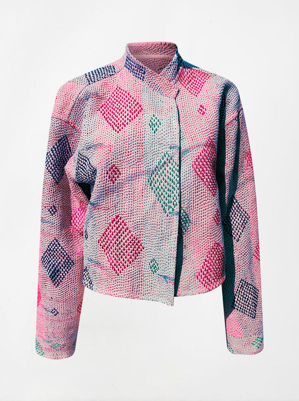 kantha vintage crop jacket reema (Phool)