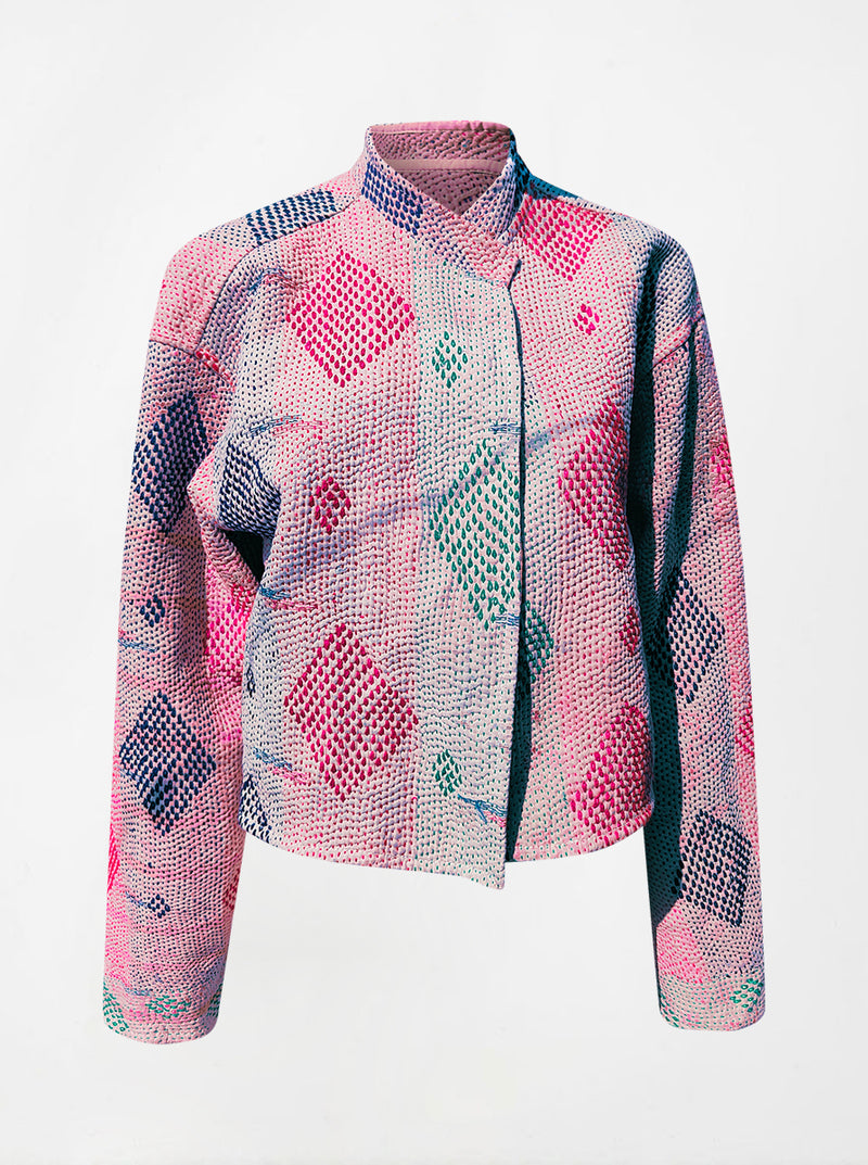 kantha vintage crop jacket reema (Phool)