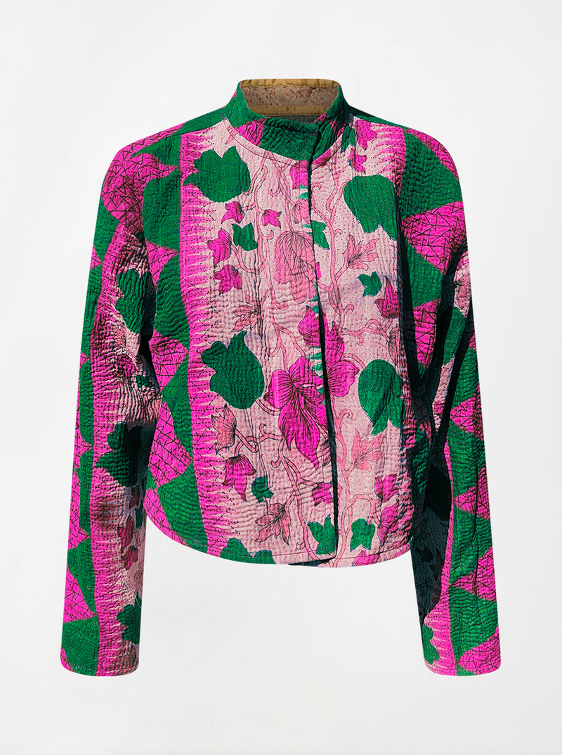 kantha vintage crop jacket seema (Phool)