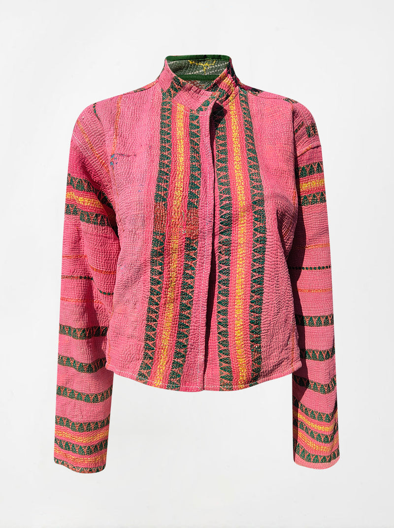 kantha vintage crop jacket sarika (Phool)