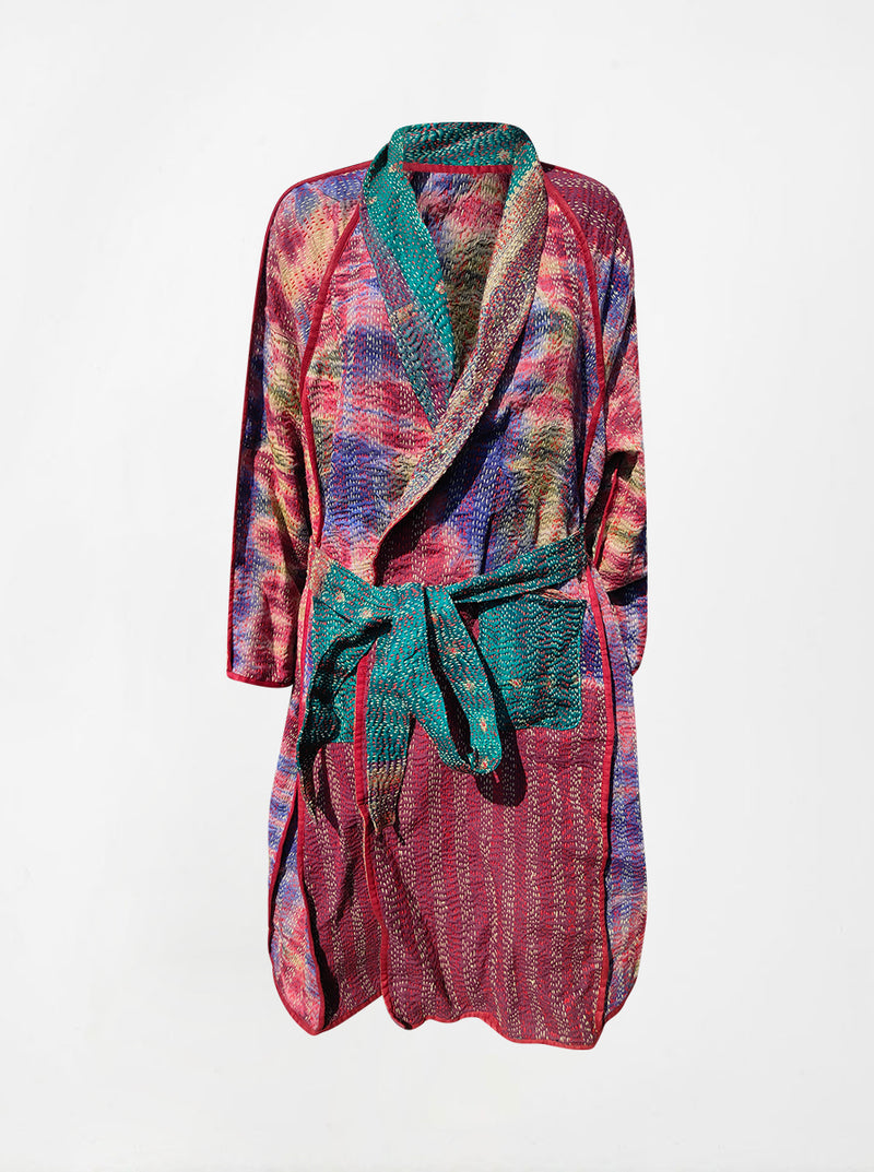 kantha vintage coat long rhea (Phool)