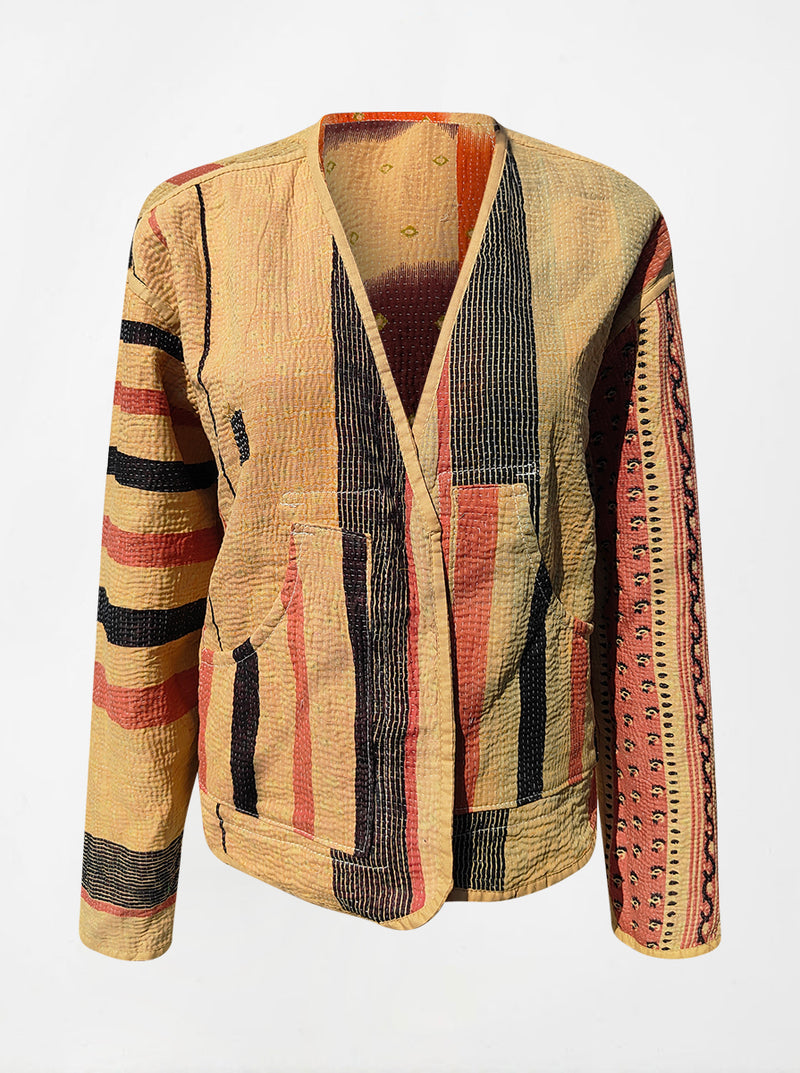 kantha vintage vest with sleeves ashima (Phool)