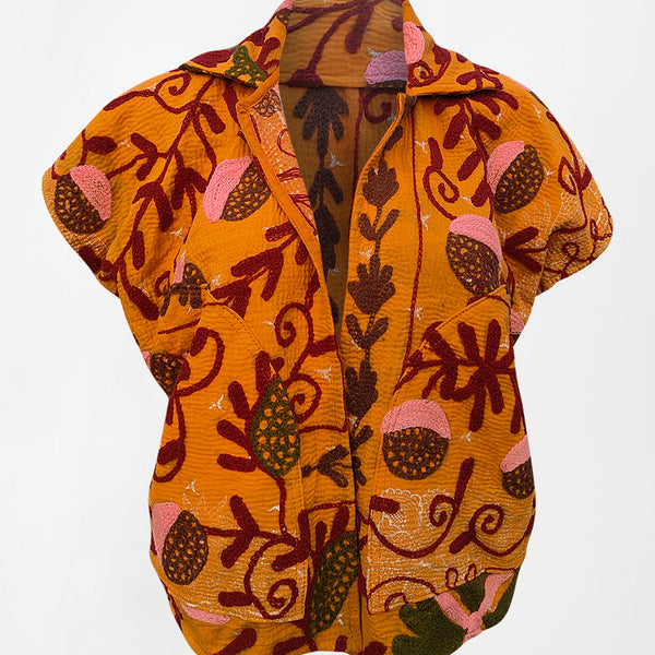 古布　木綿　刺子　 襤褸　155×153.5 kantha vintage poncho – Fifth Origins