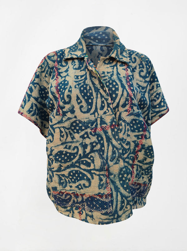 kantha vintage poncho – Fifth Origins