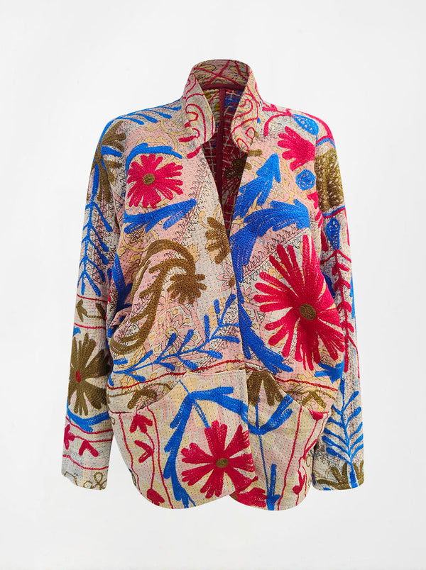 kantha vintage short jacket – Fifth Origins
