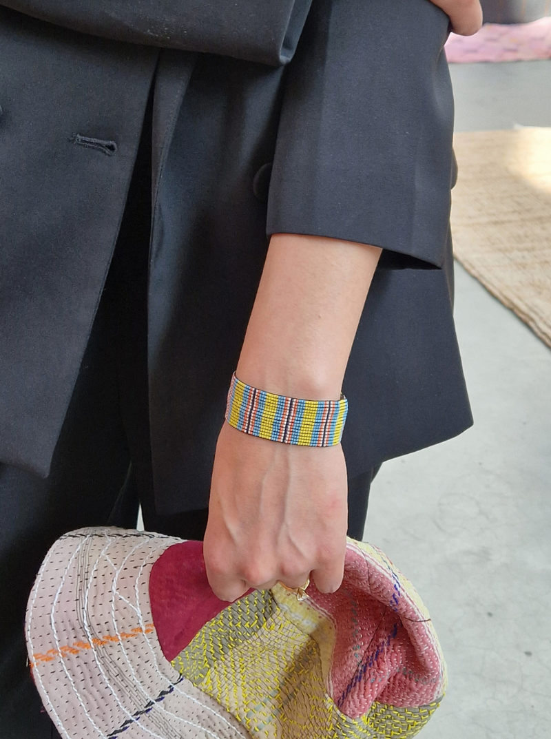 beaded bracelet stripes