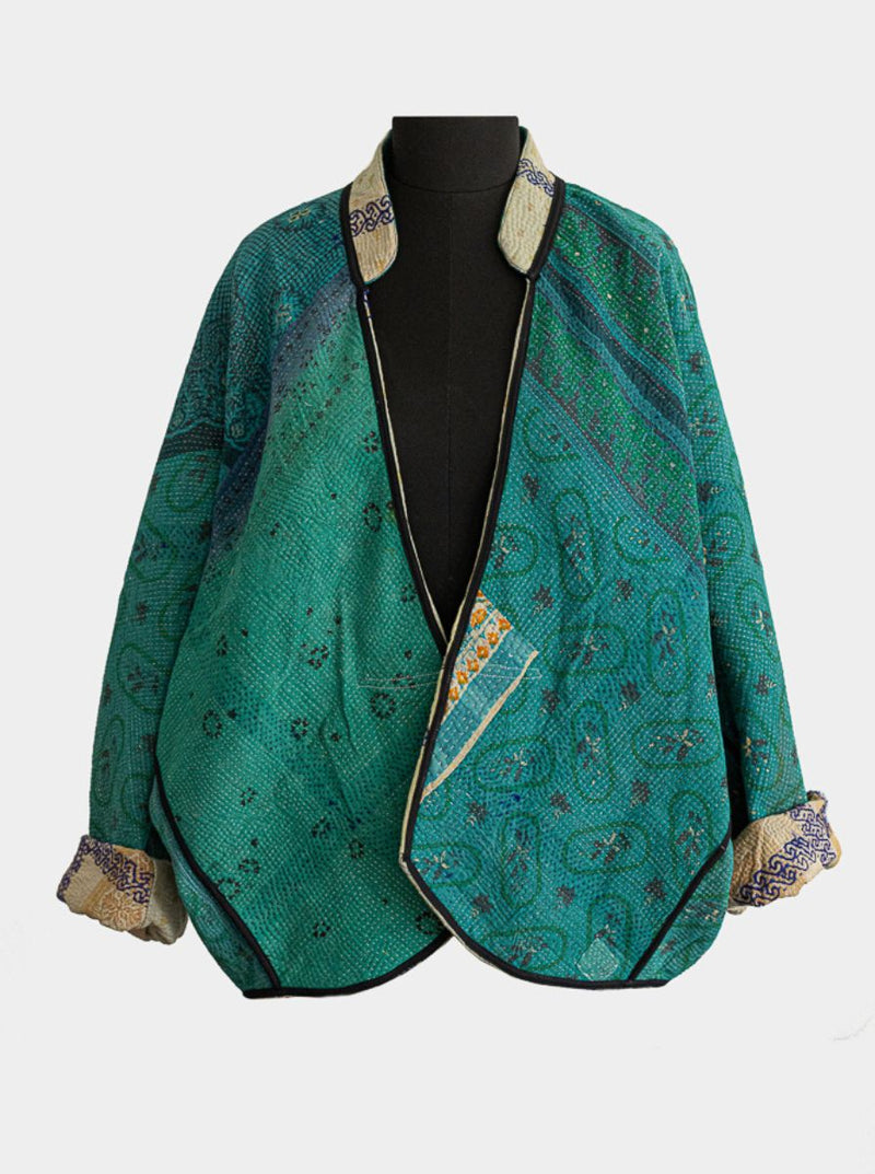 kantha vintage jacket no waste sale