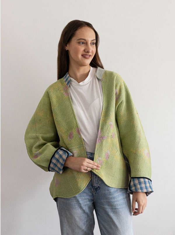 kantha vintage jacket shehnaz