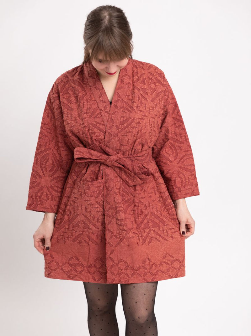 applique jacket dress